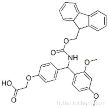 4 - [(2,4-Dimetoksifenil) (Fmoc-amino) metil] fenoksiasetik asit CAS 145069-56-3